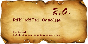 Répási Orsolya névjegykártya